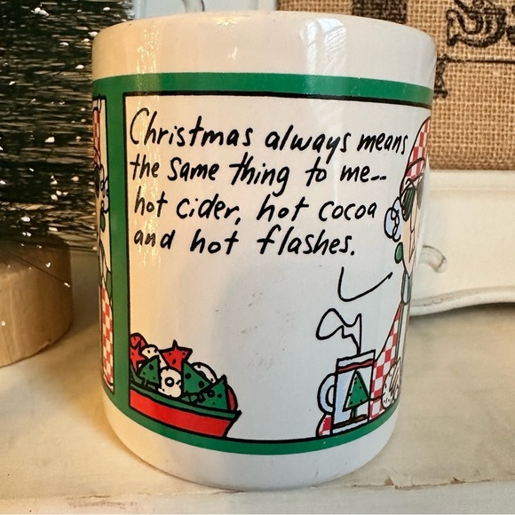 Vintage Hallmark Greetings Maxine Grouchy Old Lady Christmas Coffee Mug Shoe Box - Picture 3 of 7